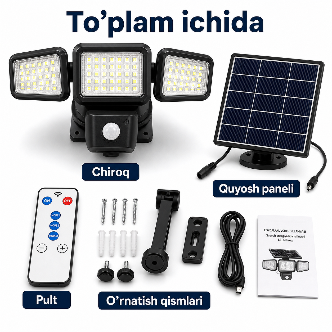 Chiroq to‘plami: panel, pult va yoritgich